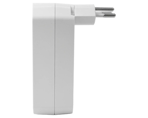 Weisser Stecker für die Steckdose im Detail