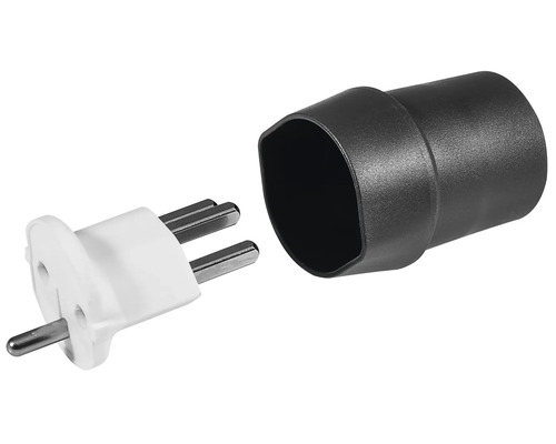 Prise avec contact de protection et adaptateur