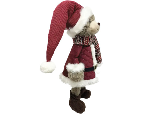 Ours en peluche en décoration de Père Noël