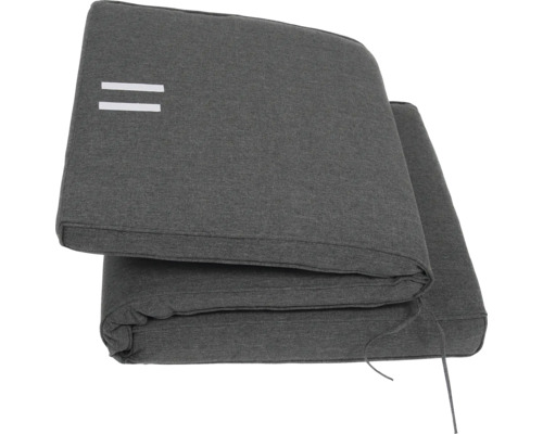 Graue Auflagen für Gartenmöbel