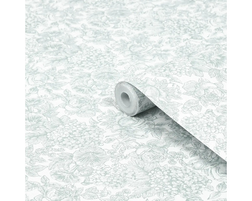 Tapetenrolle mit floralem Muster
