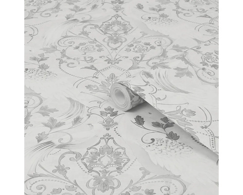 Rouleau de papier peint avec motif floral et d''oiseaux
