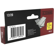 J.C. Schwarz Heftklammern 12/20, 1000 Stück