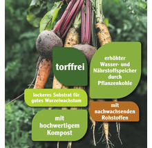 Gemüse mit Hinweisen zu torffreier Gartenerde
