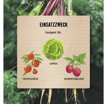 Geeignet für Gemüse, Fruchtgemüse und Beerensträucher.