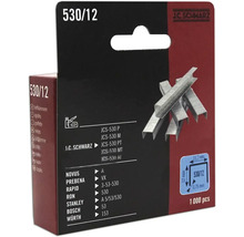J.C. Schwarz Heftklammern Typ 530/12, Packung mit 1000 Stück