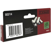 Agrafes J C Schwarz type 502/14, 500 pièces