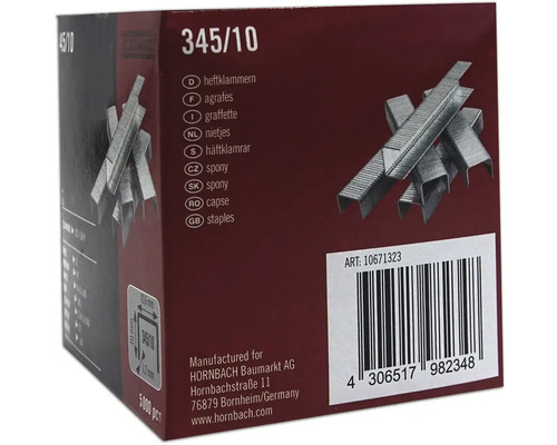 Verpackung Heftklammern 345/10
