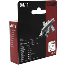 J.C. Schwarz Heftklammern Typ 581/10, Packung mit 2000 Stück