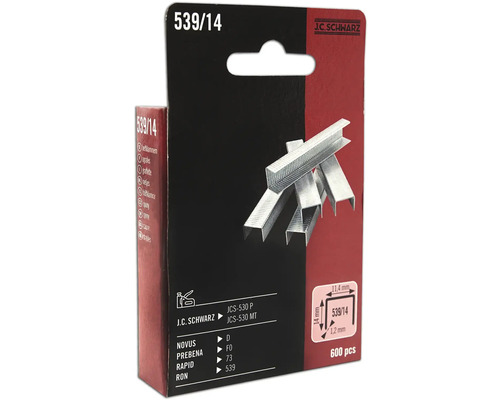 Agrafes J.C. Schwarz 539/14, 600 pièces