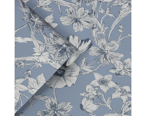 Papier peint à fleurs avec motif floral