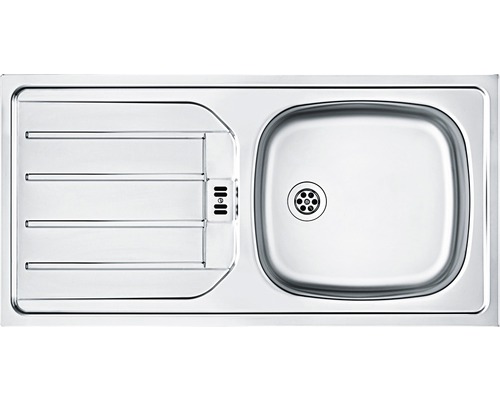 Évier en acier inoxydable avec égouttoir