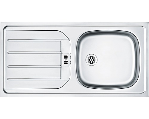 Évier en acier inoxydable avec égouttoir