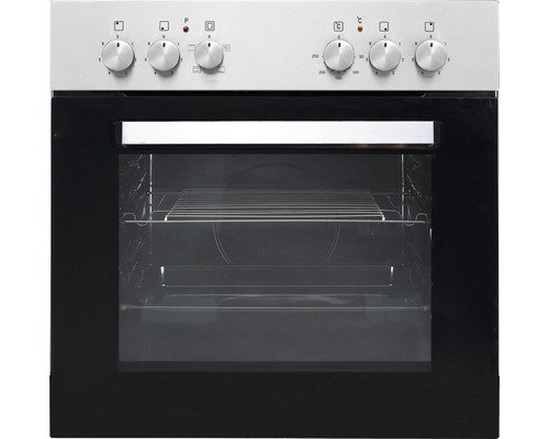 Four avec porte ouverte et boutons de commande