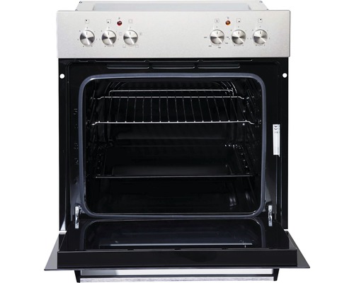 Cuisinière indépendante avec porte de four ouverte