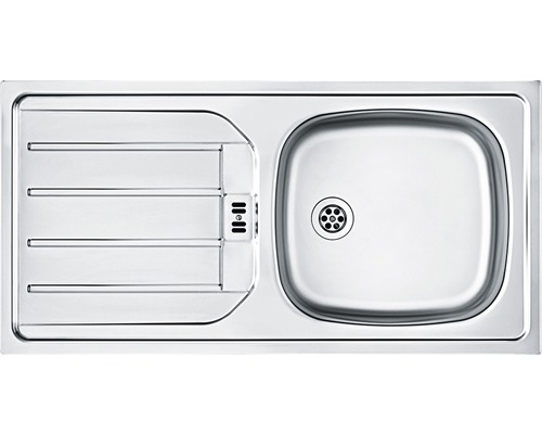 Évier en acier inoxydable avec égouttoir