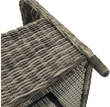 Detailansicht eines Korbsessels