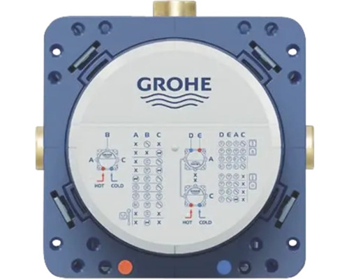 Boîtier d''installation Grohe avec schéma de raccordement