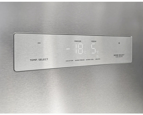 Bedienfeld eines Kühlschranks zur Temperatureinstellung