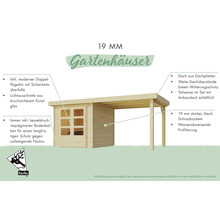 Gartenhaus Karibu Minna 3 282 x 210 cm natur
