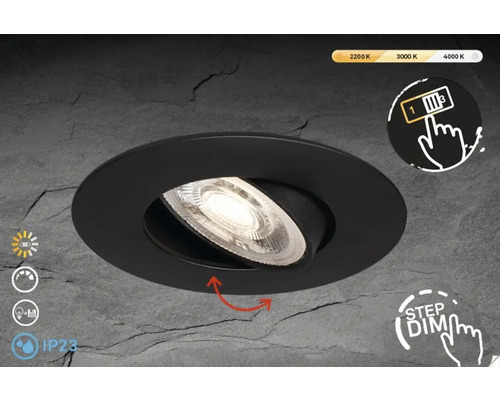 Schwenkbarer LED Einbaustrahler mit Dimmfunktion