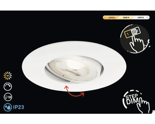 Deckeneinbaustrahler mit Schwenkfunktion und Dimmfunktion