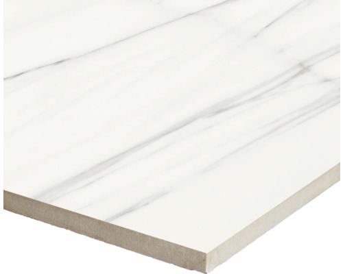 Carreau de sol blanc aspect marbre