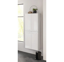 Armoire haute FACKELMANN Verona lxhxp 60x162x31.8 cm blanc blanc brillant haute brillance