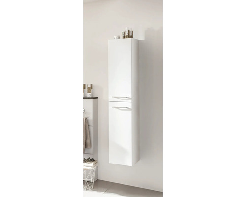 Armoire haute de salle de bains à montage mural avec deux portes