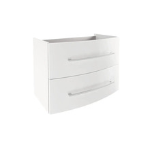 Meuble sous-lavabo blanc avec deux tiroirs