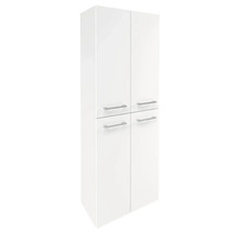 Armoire haute FACKELMANN Verona lxhxp 60x162x31.8 cm blanc blanc brillant haute brillance