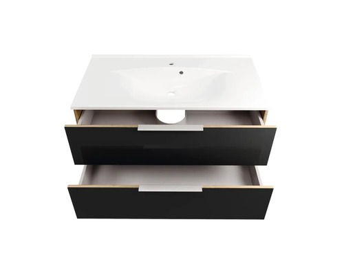 Meuble sous-vasque avec deux tiroirs et lavabo