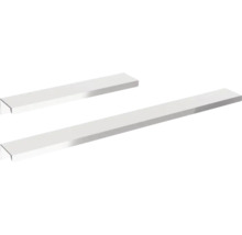 Deux goulottes de câbles blanches