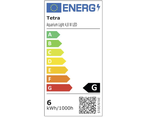 Tetra Aquarium Lampe 4,8 W LED Energielabel