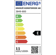 Étiquette énergétique Gnosjö Konstsmide AB, classe d''efficacité énergétique E