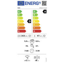 Étiquette énergétique pour lave-linge PKM WT8+5-TC-AD