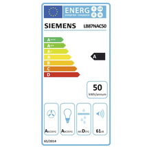 Siemens LB87NAC50 Energieeffizienzlabel