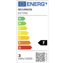 Étiquette énergie avec classe d''efficacité énergétique F