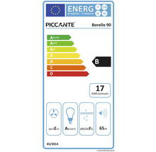 Piccante Borello 90 Energielabel mit Energieeffizienzklasse B
