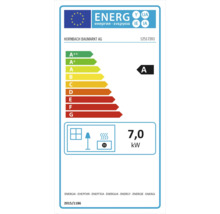 Étiquette énergétique avec la classe d''efficacité énergétique A et une valeur de 7,0 kilowatts
