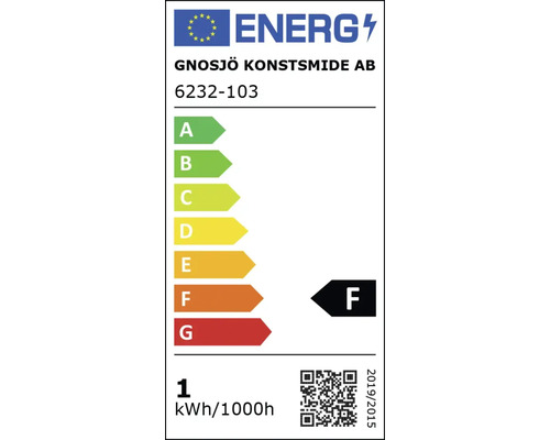 Energielabel Gnosjö Konstsmide AB, Energieeffizienzklasse F