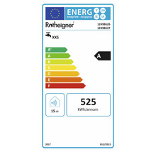Rotheigner Energielabel A mit einem Jahresverbrauch von 525 Kilowattstunden