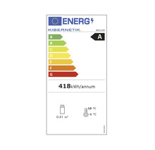 Étiquette énergétique Kibernetik A, 418 kilowattheures par an