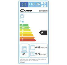 Étiquette énergétique Candy avec classe d'efficacité énergétique A