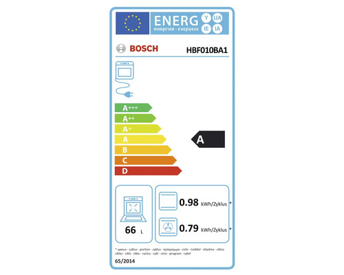Bosch HBF010BA1 Energielabel