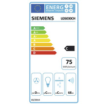 Étiquette énergétique Siemens LI26030CH