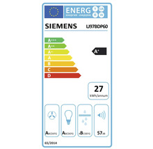 Siemens Energielabel LJ97BDP60 mit der Energieeffizienzklasse A+
