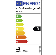 Étiquette énergétique M. Schönenberger AG, classe d’efficacité énergétique D