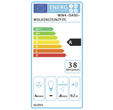 Energielabel Wolkenstein WIN4-DA90-WOLKENSTEIN2FZG mit Energieeffizienzklasse A, 38 Kilowattstunden pro Jahr, 62 Dezibel
