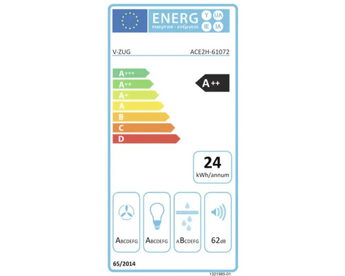 V-ZUG AiroClearEinbau V200 F55 Dunstabzug 55 cm chromeclass 6107200002